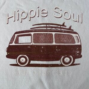 Lane Seven Hippie Soul San Francisco Hoodie XL Surf Van Pullover